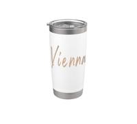Vienna Austria Design elegante vintage Bicchiere termico in acciaio inox doppia parete