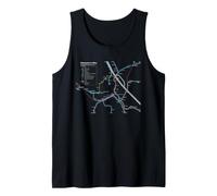 Vienna Austria Ferrovia - Souvenir Mappa del Percorso Europa Canotta