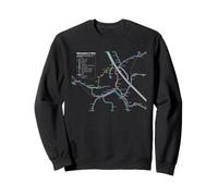 Vienna Austria Ferrovia - Souvenir Mappa del Percorso Europa Felpa