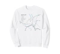 Vienna Austria Ferrovia - Souvenir Mappa del Percorso Europa Felpa