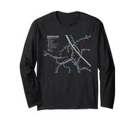 Vienna Austria Ferrovia - Souvenir Mappa del Percorso Europa Maglia a Manica