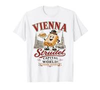 Vienna Austria - Strudel Capitale del Mondo - Mascot Logo Maglietta