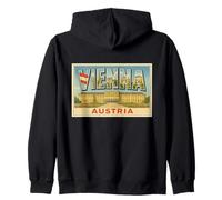 Vienna Austria Vintage Vienna Vienna Poster Art Graphic Felpa con Cappuccio
