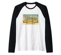 Vienna Austria Vintage Vienna Vienna Poster Art Graphic Maglia con Maniche Raglan