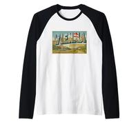 Vienna Austria Vintage Vienna Vienna Poster Art Graphic Maglia con Maniche Raglan