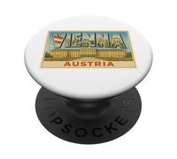 Vienna Austria Vintage Vienna Vienna Poster Art Graphic PopSockets PopGrip Adesivo