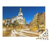 Vienna Cityscape Jigsaw Puzzles 1000 Pezzi Materiale Riciclato European Architecture Puzzles for Elderly Relieve Senile Dementia Fun Family Game Activity Home 52x38cm/1000pcs