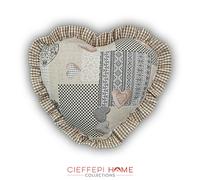 VIENNA Cuscino arredo a forma di cuore con rouche - Cieffepi Home Collection