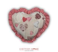 VIENNA Cuscino arredo a forma di cuore con rouche - Cieffepi Home Collection