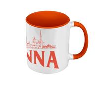 Vienna Minimalist Vienna Vienna Vienna Mozart - Tazza con manico e interno colorato