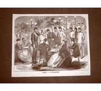 Vienna nel 1866 Il volksgarten Austria