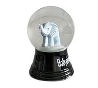 VIENNA SNOWGLOBE Palla da neve in vero vetro, 4,5 cm con elefante da 1320 e quasi come la neve vera