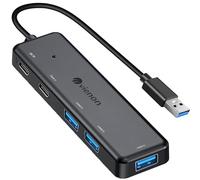VIENON Hub USB 3.0 (5 in 1), splitter USB con 2 porte USB C e 3 porte USB A, prolunga USB per laptop/PC, docking station USB multiporta per MacBook, Mac Pro, Mac Mini, iMac, Surface Pro, XPS e altro