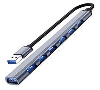 VIENON Hub USB 3.0 con 7 porte, Hub USB 3.0 in alluminio USB Splitter USB Extender per laptop, PC, MacBook, Mac Pro, Mac Mini, iMac, Surface Pro e altro ancora