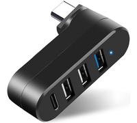 VIENON Hub USB C a 4 porte [girevole a 90°/180°], adattatore USB C, prolunga USB per porta C, laptop, MacBook, XPS, Surface ecc