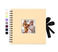 Vienrose Album Fotografico fai da te Spirale Scrapbooking Album 40 Pagine Nere scrapbook Regali Nozze Natale Valentino Regalo di Anniversario Compleanno