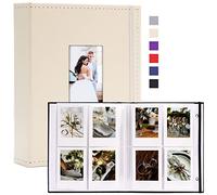 Vienrose Album Fotografico per Instax Mini con 208 foto compatibile con Fujifilm Instax 12, 11, 90, Polaroid Snap, Kodak Zink, 104 Tasche per Album Beige (1 Confezione)