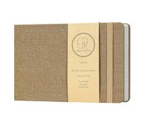 Vienrose Diari Acquerello, Quaderni Da Schizzi, Carta Di Cotone, Pressato A Freddo, Quaderno Acquerello Adatto Per Tecniche E Media Misti 21x14 cm 1 Confezione Marrone