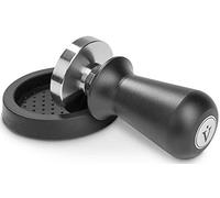 Vienso Profi Barista Set di pressa - regolazione della pressione con pressione di circa 14 kg con molla integrata, timbro per caffè in acciaio inox, con Tappetino per tamper., Nero , 51 mm