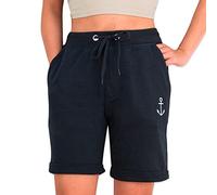 VIENTO Tropical Heat Pantaloncini Unisex Style Donna (M, Blu Navy)