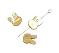 VIEPGJ Perline di madreperla colorate tinte, ciondolo a forma di simpatico coniglio e gatto, in conchiglia naturale, per la creazione di gioielli fai da te, braccialetti - N. 28 (10X12 MM) - 1 pezzo