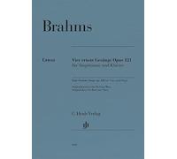 Vier ernste Gesänge op. 121 für Singstimme und Klavier; Bariton/Bass: Besetzung: Singstimme und Klavier