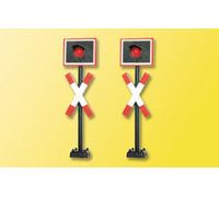 Croce di sant andrea h0 kit da 2 viessmann 5058 modello pronto gia' assemblato