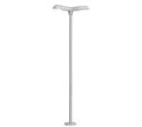 Viessmann 6498 Lampada Stradale Moderna Doppia 2 LED Grigio N