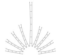 Filo di contatto h0 viessmann 4132 mrklin c con massicciata 172.5 mm 5 pz