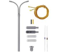 Viessmann Modelltechnik 6723 H0 Lampione stradale doppia Kit da montare 1 pz.