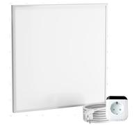 VIESTA CF360 - Riscaldamento a infrarossi, 60 x 60 cm, colore: bianco, 360 Watt + termostato VIESTA TH70 WIFI