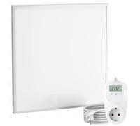 Viesta CF360 - Riscaldamento a infrarossi, 60 x 60 cm, in cristallo di carbonio (ultima tecnologia), pannello di riscaldamento a parete, ultra piatto, 360 Watt, termostato TH12WIFI