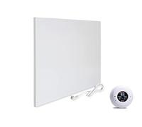 VIESTA® H300 Riscaldamento a infrarossi 300 W - Pannello 50×60 cm, Carbon Crystal, senza cornice, parete/soffitto, IP20, TÜV/GS, protezione surriscaldamento, incl. termostato wireless TH20