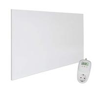 VIESTA® H900 Riscaldamento a infrarossi 900 W - Pannello 75×120 cm, Carbon Crystal, senza cornice, parete/soffitto, IP20, TÜV/GS, protezione surriscaldamento, incl. termostato plug-in TH10