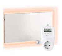 VIESTA® Pannello Riscaldante a Infrarossi con Termostato Carbon Crystal-600W