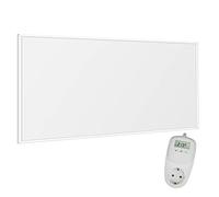 VIESTA® Pannello Riscaldante a Infrarossi con Termostato [INCL. TERMOSTATO TH10] - Radiatore a Infrarossi-Riscaldamento a Infrarossi con Tecnologia Carbon Crystal - Pannello Adatto per il Bagno - 700W