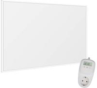 VIESTA® Pannello Riscaldante a Infrarossi con Termostato [INCL. TERMOSTATO TH10] - Radiatore a Infrarossi-Riscaldamento a Infrarossi con Tecnologia Carbon Crystal - Pannello Adatto per il Bagno - 300W