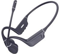 Vieta Pro Cuffie Bluetooth Sport conduzione ossea con microfono e batteria 8h. Caschi wireless Bluetooth ossei Open Ear per la corsa. Cuffie aperte e ricarica USB-C | Bone Dual