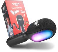 Vieta Pro | Microfono Wireless Karaoke con Altoparlante incluso. Microfono per cantare Bluetooth, 10h di batteria, USB, Radio FM, Registratore Vocale ed effetti luce e suono. | Microfono La Voce