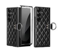 Vietao - Custodia protettiva con anello in metallo per Samsung Galaxy Z Fold7, colore nero