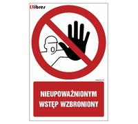 Vietato l'ingresso alle persone non autorizzate - cartello 20 X 30 CM...