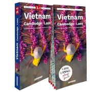 Vietnam, Cambodge, Laos: Guide + Atlas + Carte laminée 1/1 600 000