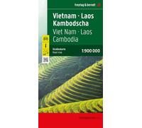 Vietnam-Laos-Cambogia: Wegenkaart 1:900 000: 186