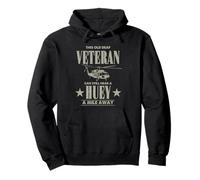 Vietnam Veterano Elicottero Pilota - Ascolta Un Huey A Mile Away Felpa con Cappuccio