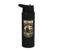 Vietnam Veterano Onore e Sacrificio Stainless Steel Insulated Water Bottle