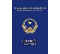 Vietnam Vietnamese Passport Replica Cover Lined Softcover 6'' x 9'' Notebook / Journal 120 pages
