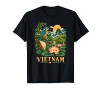 Vietnam Vintage Kingfisher e Rice Terrace, Backpacking Maglietta