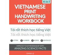 Vietnamese Print Handwriting Workbook: Improve Your Penmanship with Amazing Science Facts
