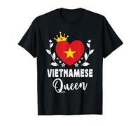 Vietnamese Queen Vietnam Flag Proud Vietnamese Woman Maglietta