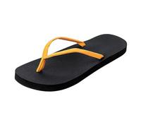 Vietnamita Infradito Uomo Crr Clip On Pelle Extra Large Size Support Mat, Giallo, 41 1/3 EU